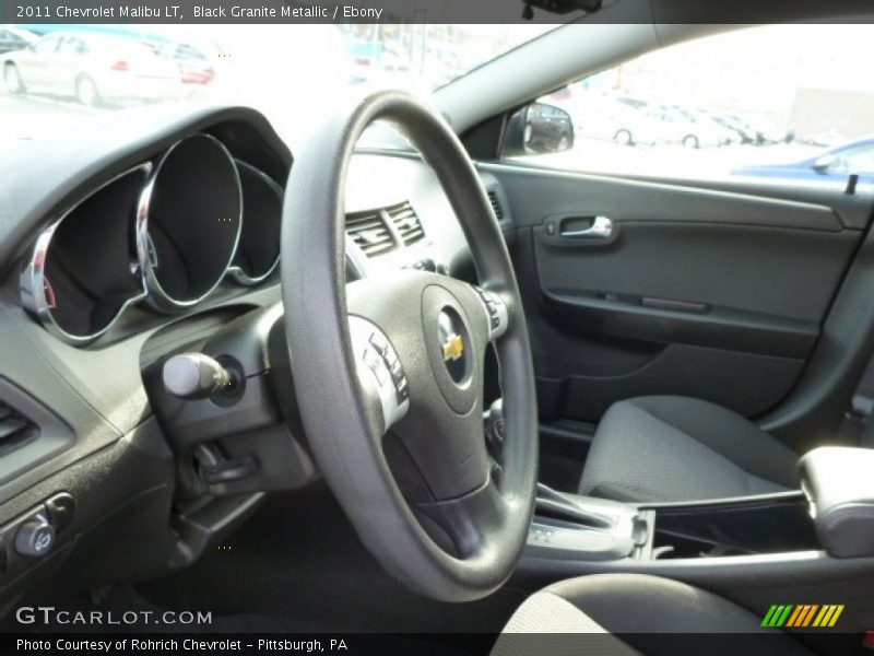 Black Granite Metallic / Ebony 2011 Chevrolet Malibu LT