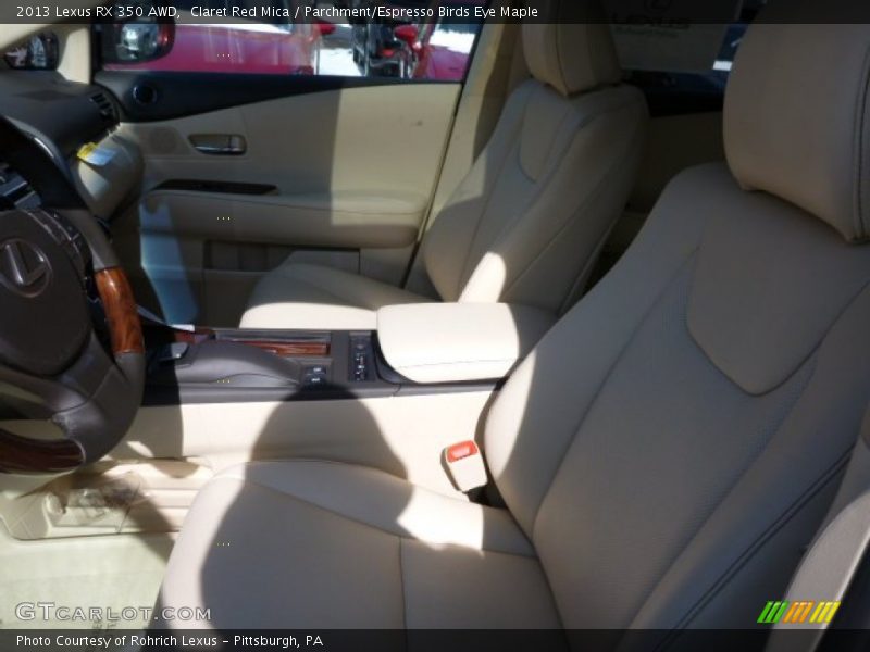 Claret Red Mica / Parchment/Espresso Birds Eye Maple 2013 Lexus RX 350 AWD