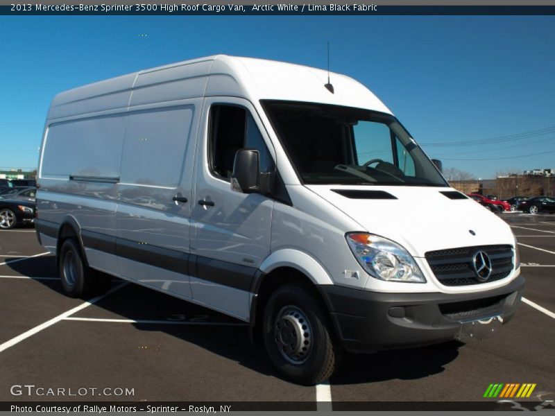 Front 3/4 View of 2013 Sprinter 3500 High Roof Cargo Van