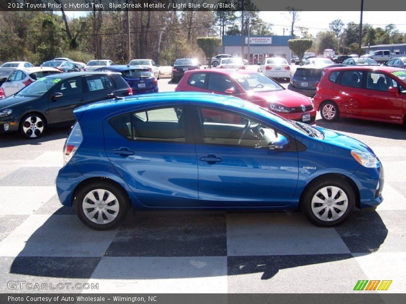 Blue Streak Metallic / Light Blue Gray/Black 2012 Toyota Prius c Hybrid Two