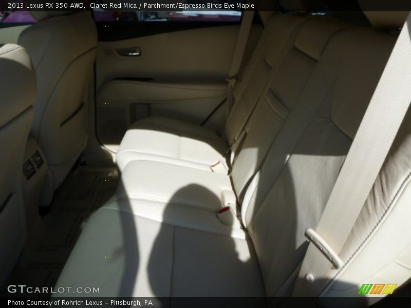 Claret Red Mica / Parchment/Espresso Birds Eye Maple 2013 Lexus RX 350 AWD
