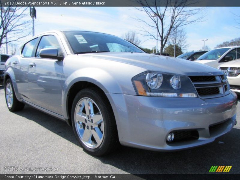 Billet Silver Metallic / Black 2013 Dodge Avenger SXT V6