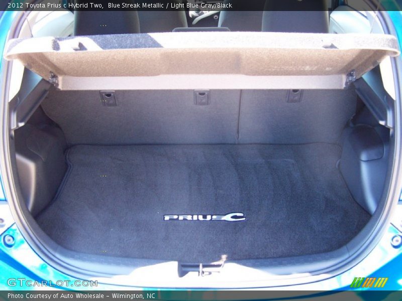 Blue Streak Metallic / Light Blue Gray/Black 2012 Toyota Prius c Hybrid Two