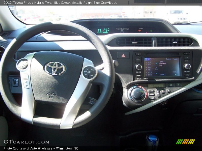Blue Streak Metallic / Light Blue Gray/Black 2012 Toyota Prius c Hybrid Two