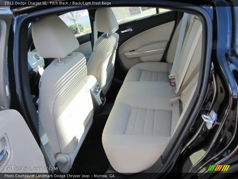 Pitch Black / Black/Light Frost Beige 2013 Dodge Charger SE