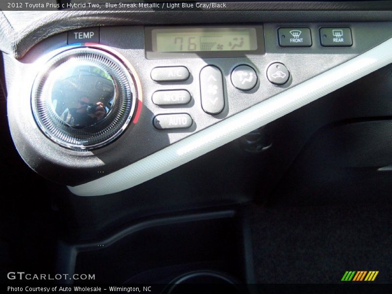 Blue Streak Metallic / Light Blue Gray/Black 2012 Toyota Prius c Hybrid Two