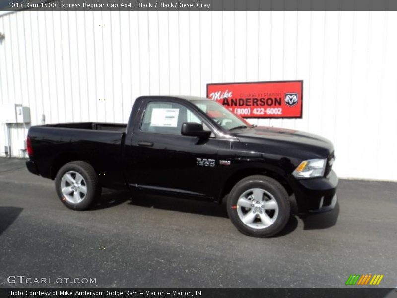 Black / Black/Diesel Gray 2013 Ram 1500 Express Regular Cab 4x4