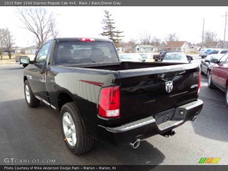 Black / Black/Diesel Gray 2013 Ram 1500 Express Regular Cab 4x4