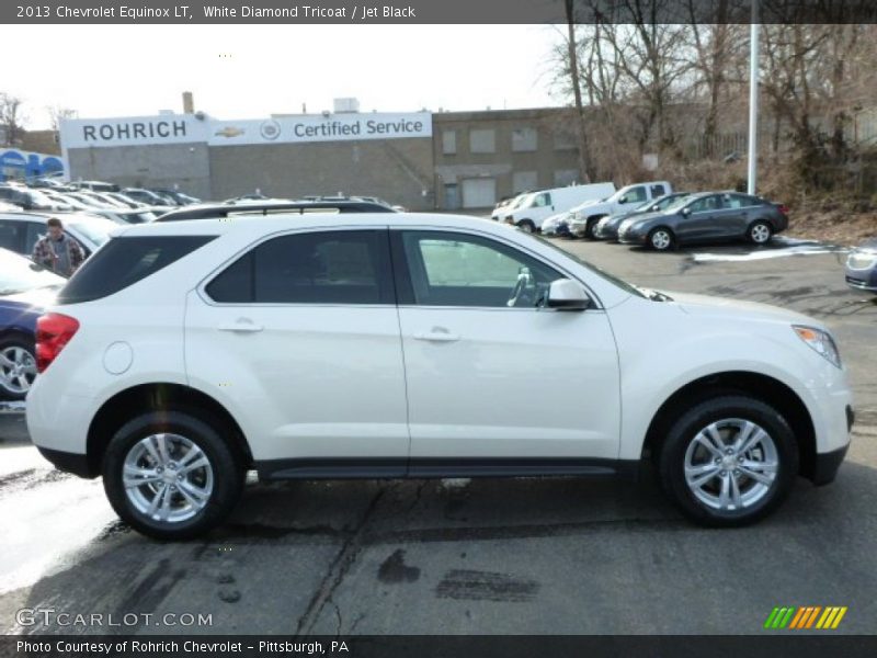 White Diamond Tricoat / Jet Black 2013 Chevrolet Equinox LT