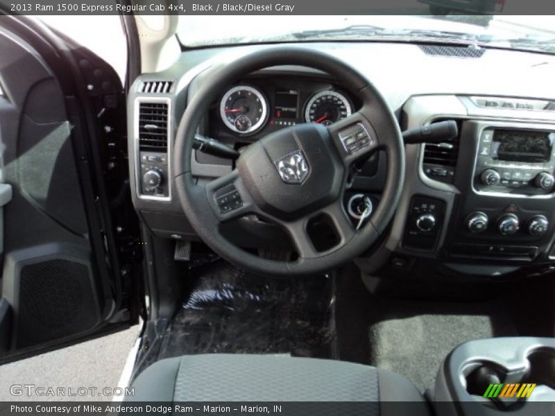 Black / Black/Diesel Gray 2013 Ram 1500 Express Regular Cab 4x4