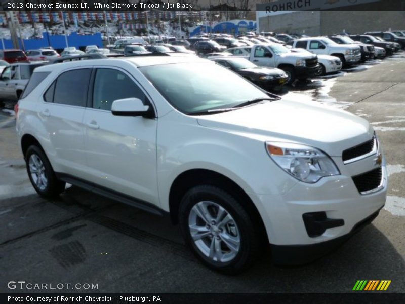 White Diamond Tricoat / Jet Black 2013 Chevrolet Equinox LT