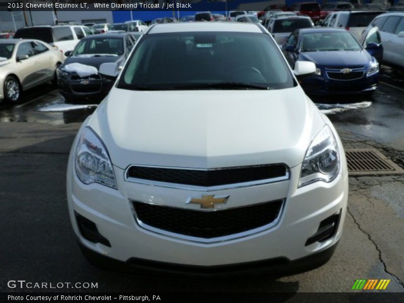 White Diamond Tricoat / Jet Black 2013 Chevrolet Equinox LT