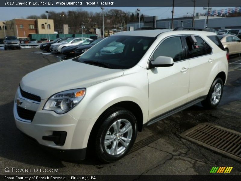 White Diamond Tricoat / Jet Black 2013 Chevrolet Equinox LT