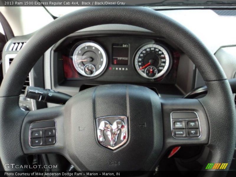 Black / Black/Diesel Gray 2013 Ram 1500 Express Regular Cab 4x4