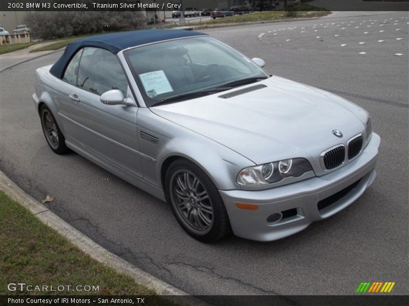 Titanium Silver Metallic / Grey 2002 BMW M3 Convertible