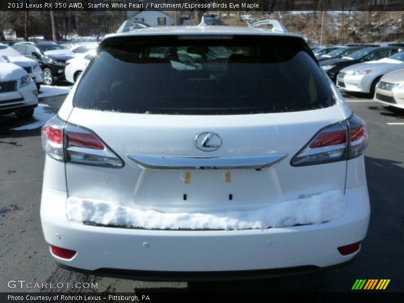 Starfire White Pearl / Parchment/Espresso Birds Eye Maple 2013 Lexus RX 350 AWD