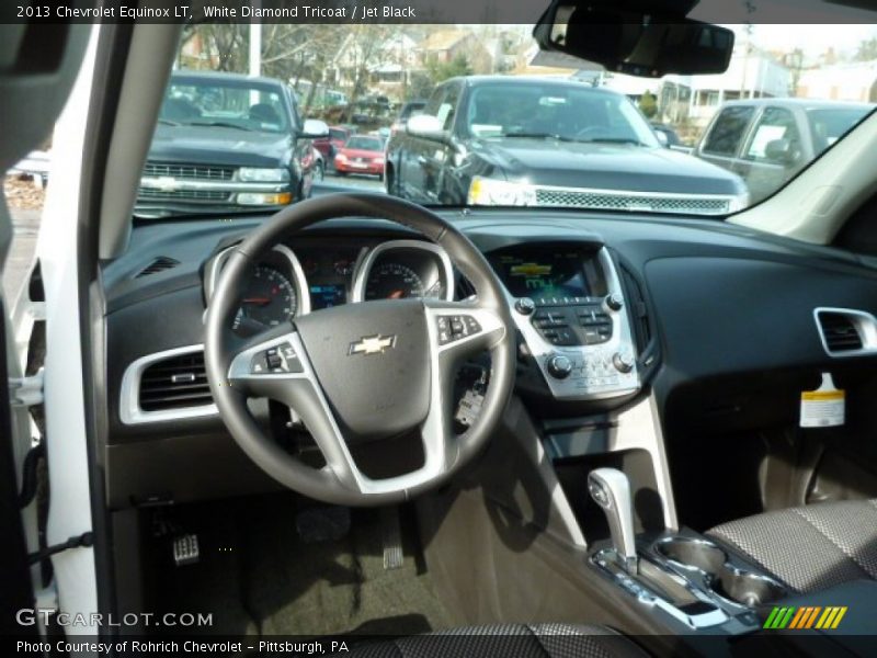 White Diamond Tricoat / Jet Black 2013 Chevrolet Equinox LT