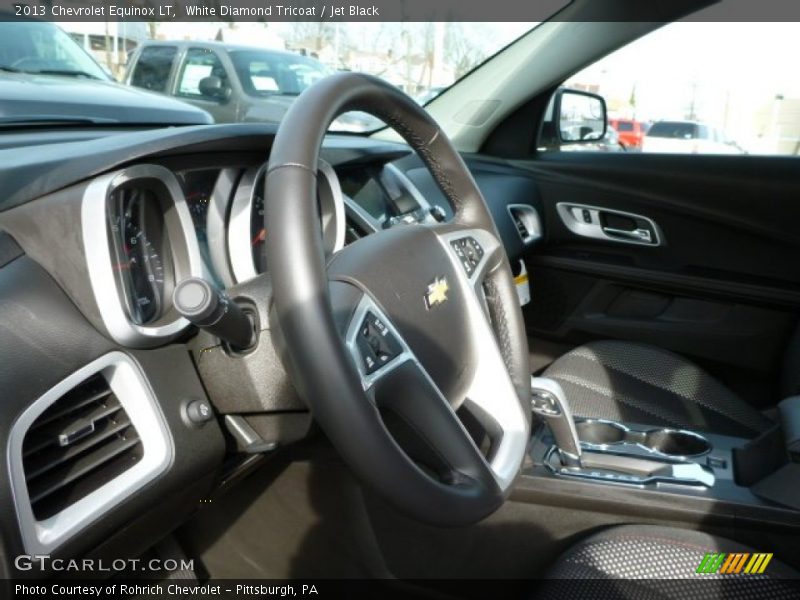 White Diamond Tricoat / Jet Black 2013 Chevrolet Equinox LT