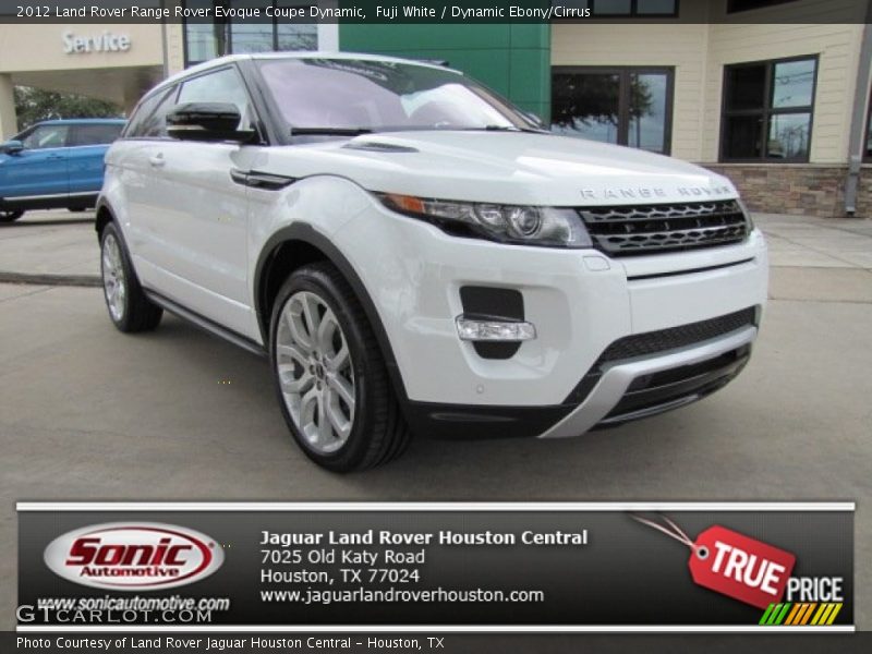 Fuji White / Dynamic Ebony/Cirrus 2012 Land Rover Range Rover Evoque Coupe Dynamic