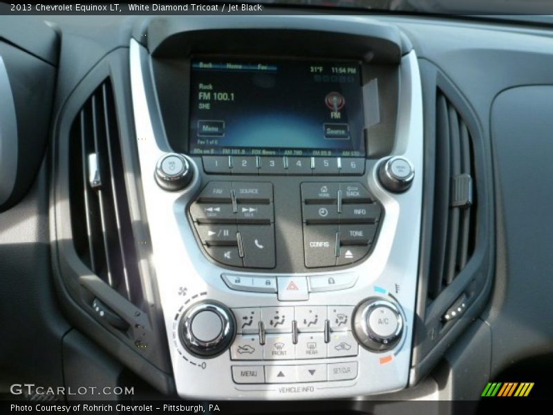 White Diamond Tricoat / Jet Black 2013 Chevrolet Equinox LT