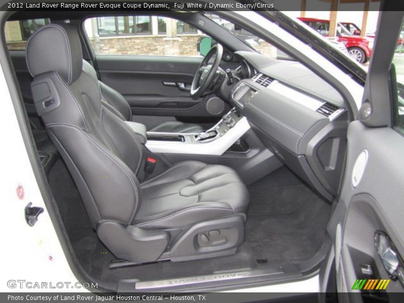 Front Seat of 2012 Range Rover Evoque Coupe Dynamic
