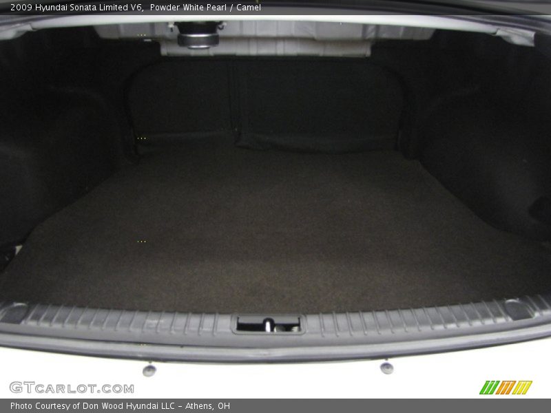 Powder White Pearl / Camel 2009 Hyundai Sonata Limited V6