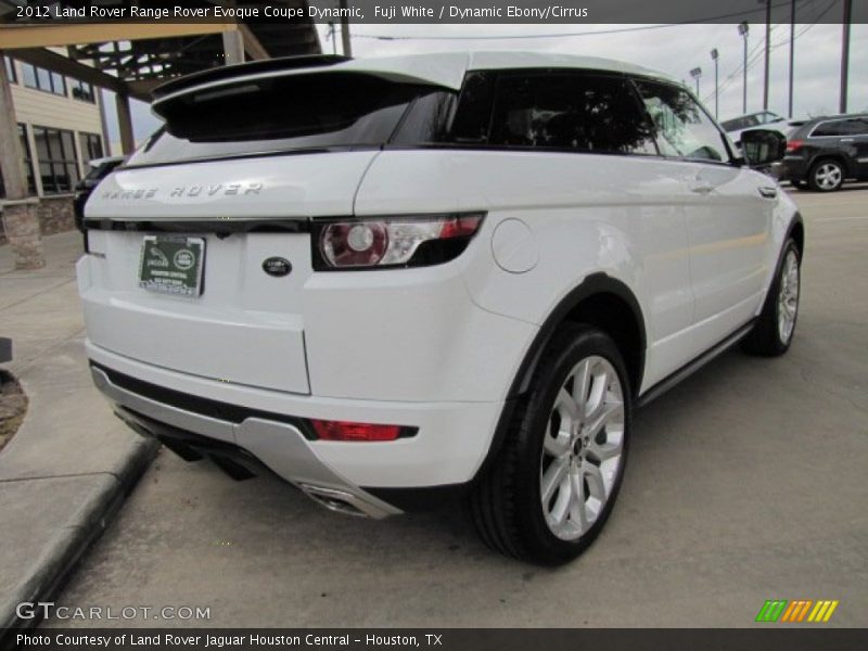 Fuji White / Dynamic Ebony/Cirrus 2012 Land Rover Range Rover Evoque Coupe Dynamic