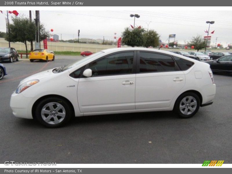 Super White / Gray 2008 Toyota Prius Hybrid