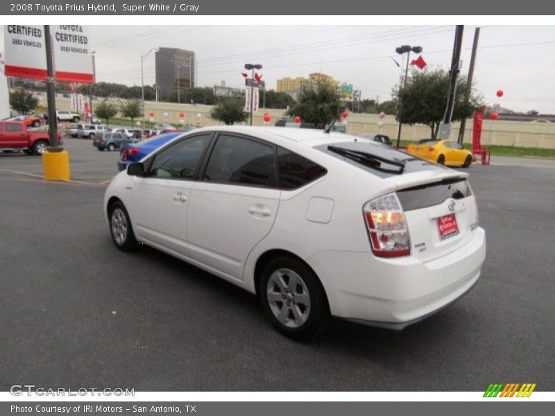 Super White / Gray 2008 Toyota Prius Hybrid
