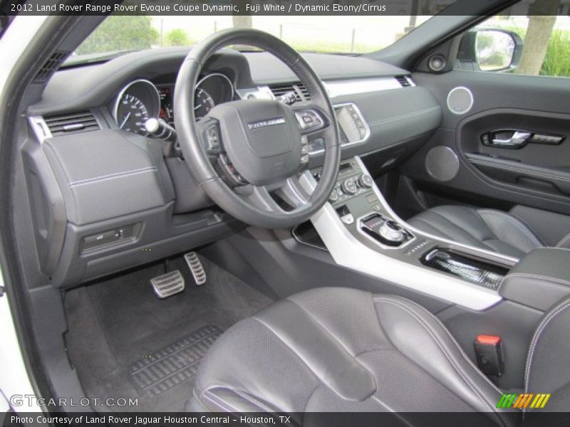 Dynamic Ebony/Cirrus Interior - 2012 Range Rover Evoque Coupe Dynamic 