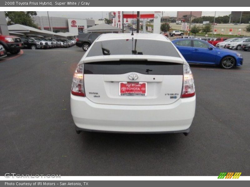 Super White / Gray 2008 Toyota Prius Hybrid