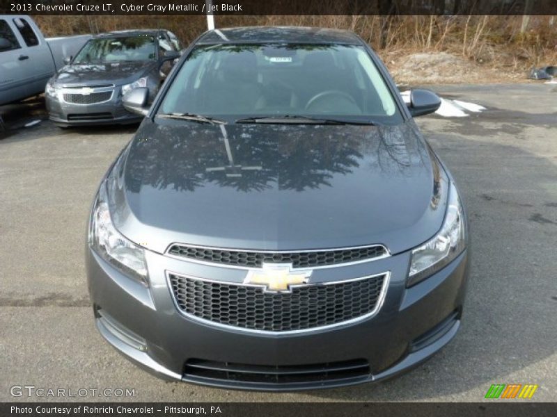 Cyber Gray Metallic / Jet Black 2013 Chevrolet Cruze LT