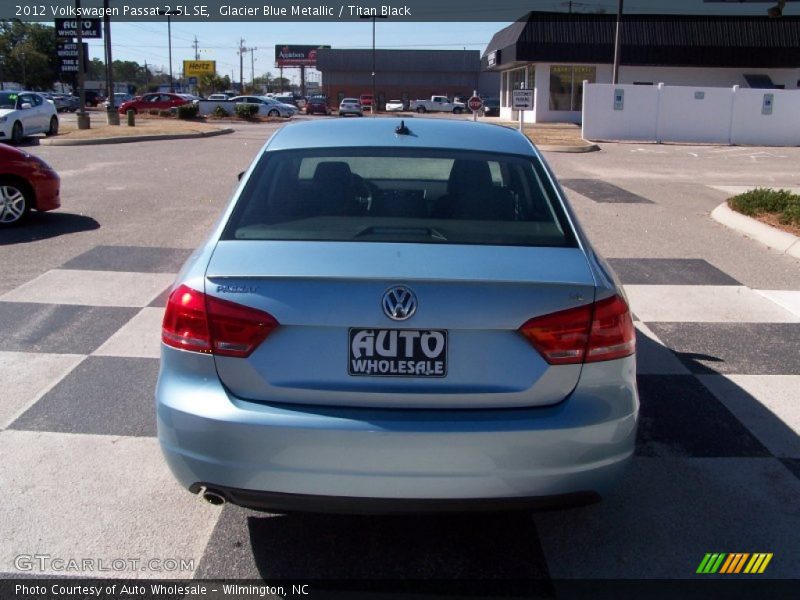 Glacier Blue Metallic / Titan Black 2012 Volkswagen Passat 2.5L SE