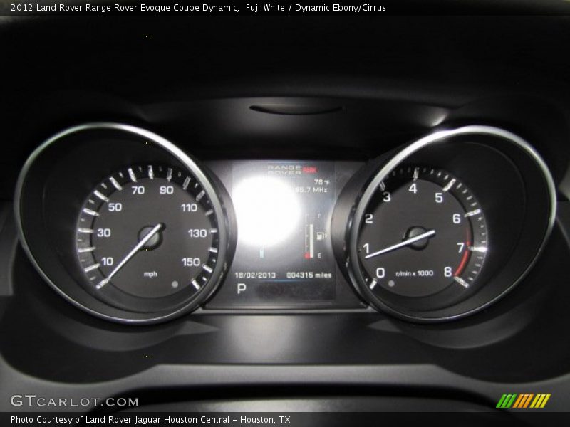  2012 Range Rover Evoque Coupe Dynamic Coupe Dynamic Gauges