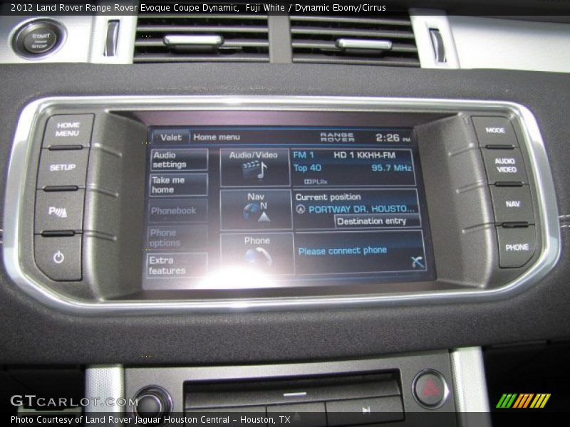 Controls of 2012 Range Rover Evoque Coupe Dynamic