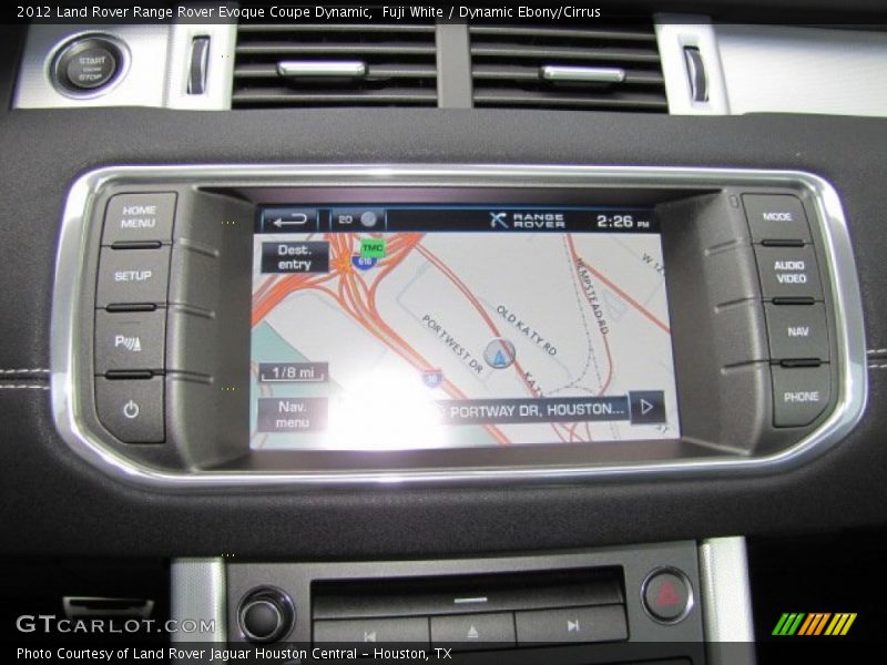 Navigation of 2012 Range Rover Evoque Coupe Dynamic