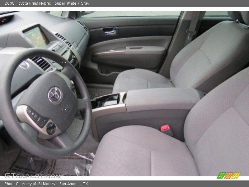 Super White / Gray 2008 Toyota Prius Hybrid
