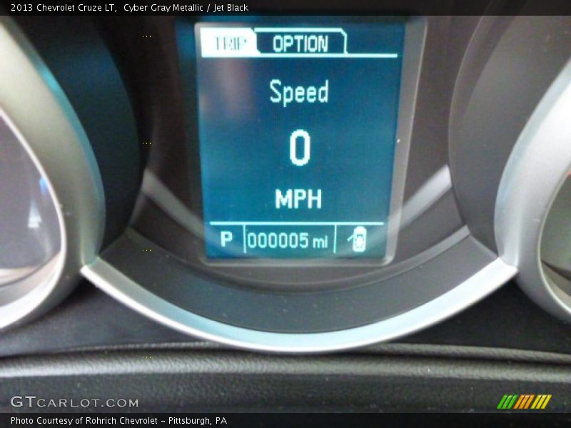 Cyber Gray Metallic / Jet Black 2013 Chevrolet Cruze LT