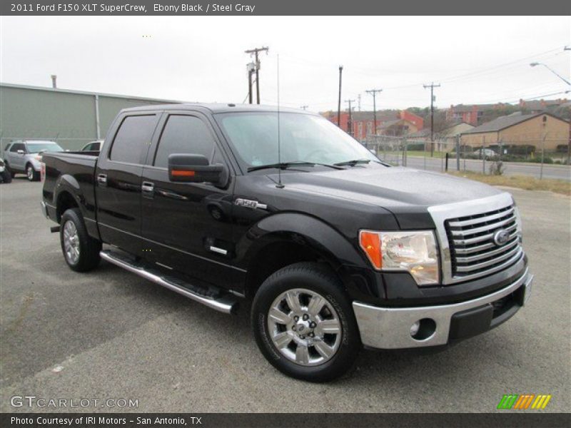 Ebony Black / Steel Gray 2011 Ford F150 XLT SuperCrew