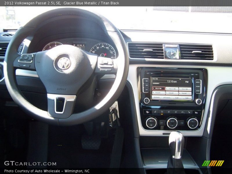 Glacier Blue Metallic / Titan Black 2012 Volkswagen Passat 2.5L SE