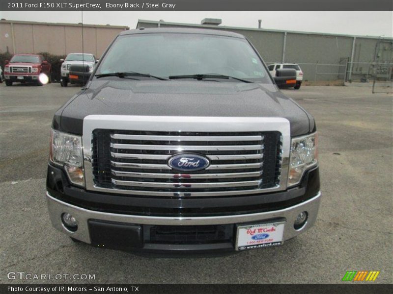 Ebony Black / Steel Gray 2011 Ford F150 XLT SuperCrew
