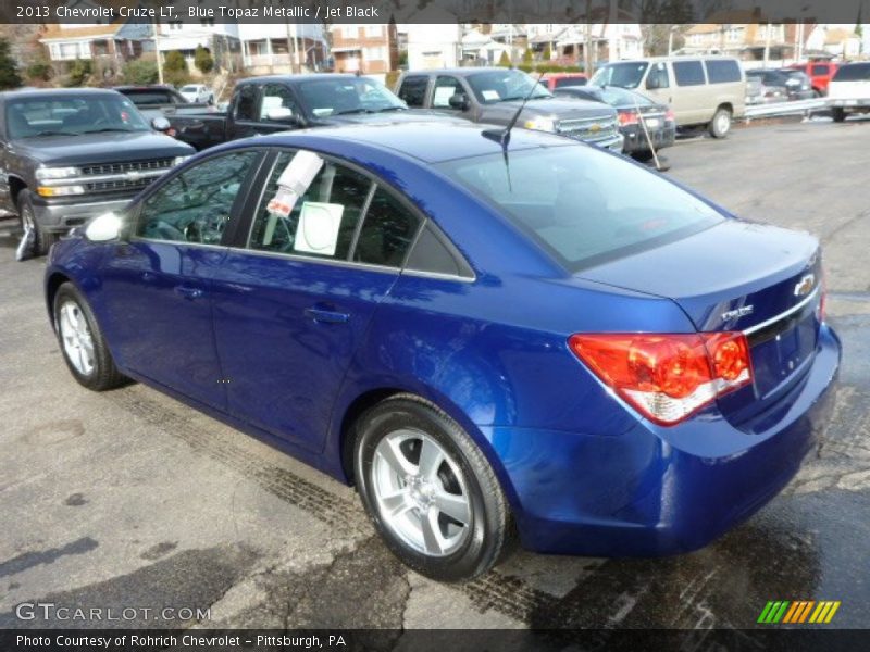 Blue Topaz Metallic / Jet Black 2013 Chevrolet Cruze LT