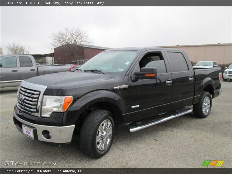 Ebony Black / Steel Gray 2011 Ford F150 XLT SuperCrew