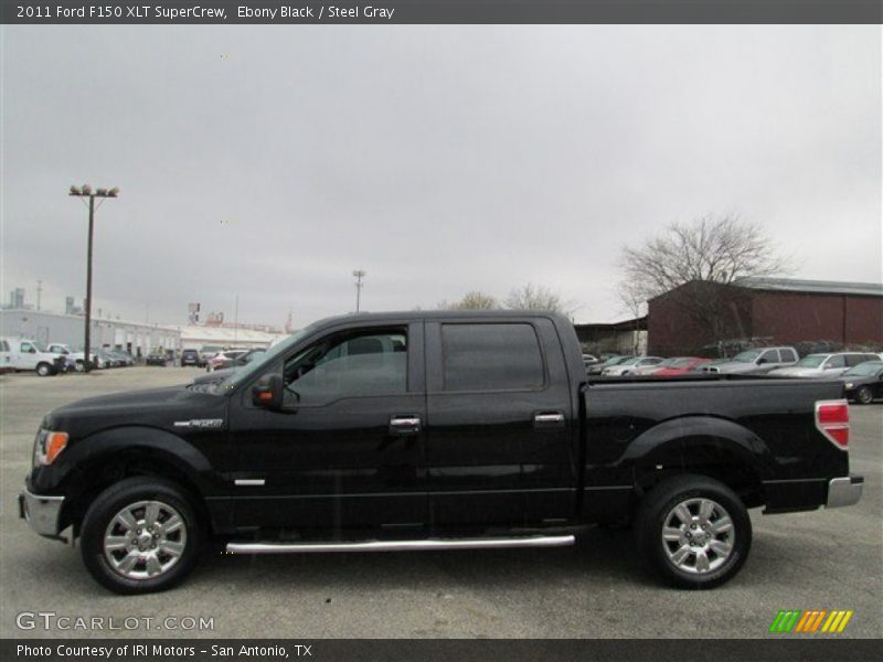 Ebony Black / Steel Gray 2011 Ford F150 XLT SuperCrew