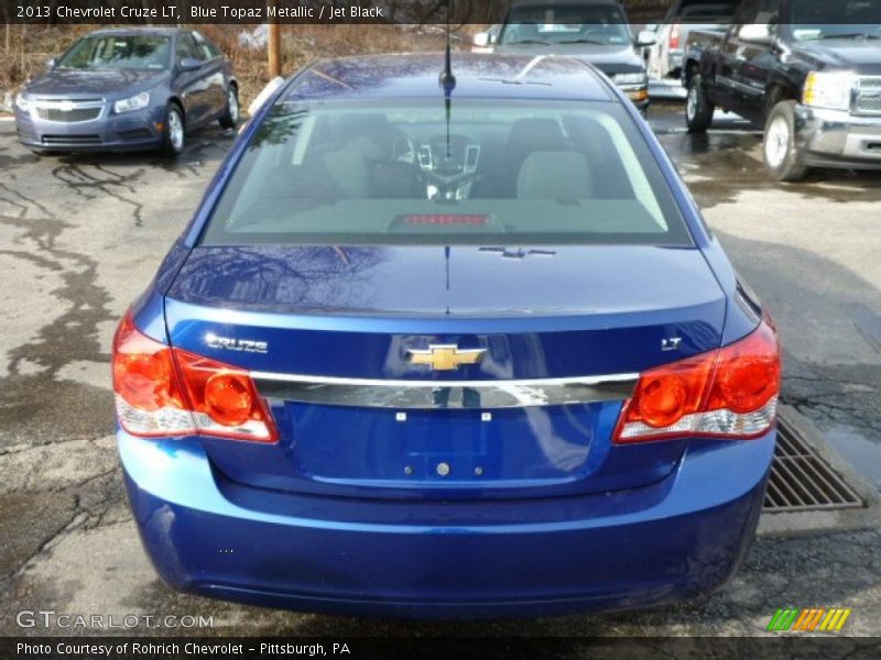 Blue Topaz Metallic / Jet Black 2013 Chevrolet Cruze LT