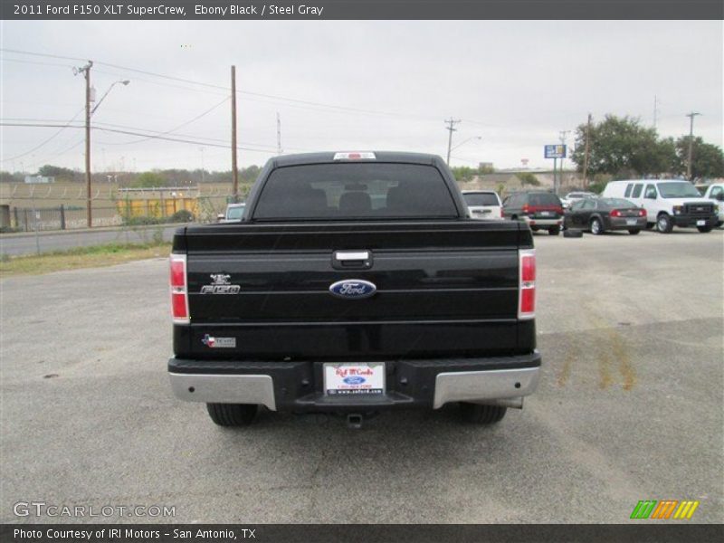 Ebony Black / Steel Gray 2011 Ford F150 XLT SuperCrew