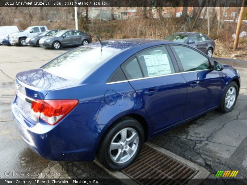 Blue Topaz Metallic / Jet Black 2013 Chevrolet Cruze LT