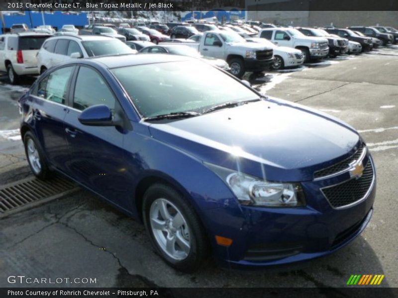 Blue Topaz Metallic / Jet Black 2013 Chevrolet Cruze LT
