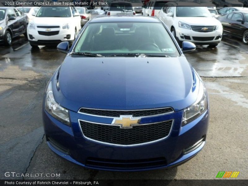 Blue Topaz Metallic / Jet Black 2013 Chevrolet Cruze LT