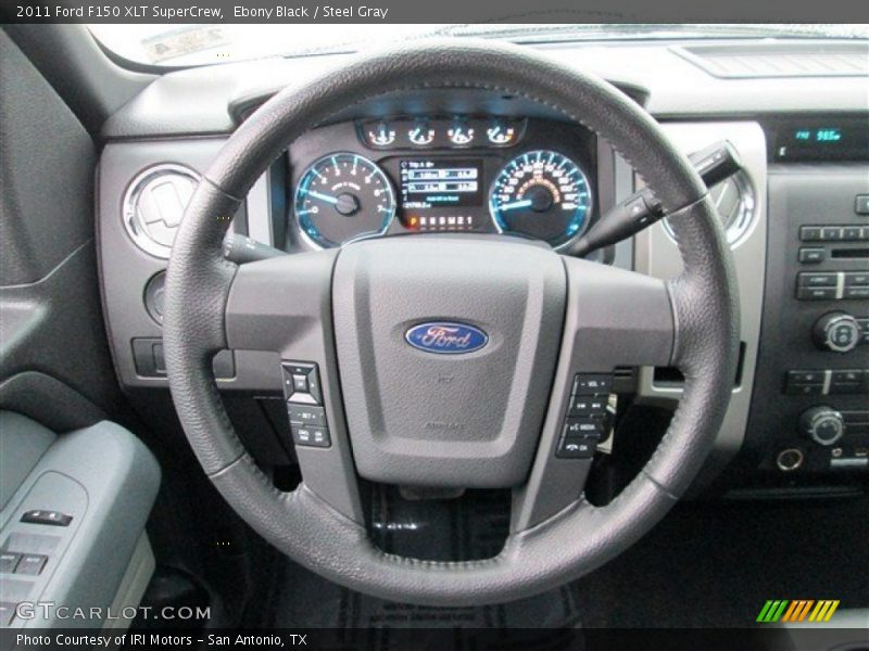 Ebony Black / Steel Gray 2011 Ford F150 XLT SuperCrew